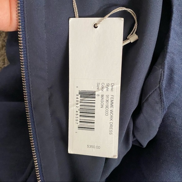 REBECCA Taylor Blue Femme Work Dress size 8 - Picture 8 of 9